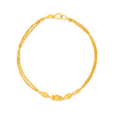 22K Gold Dual-Strand Heritage Bracelet